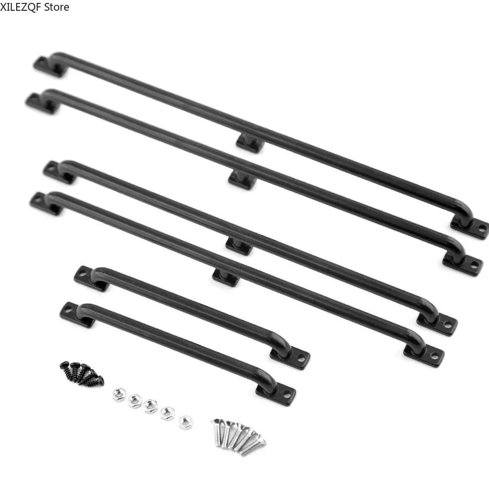 1/10 Universal Metal Handrail Kit - Realistic Crossbar for SCX10, TRX4, D90 RC Crawlers - Aluminum Roll Cage Upgrade Parts