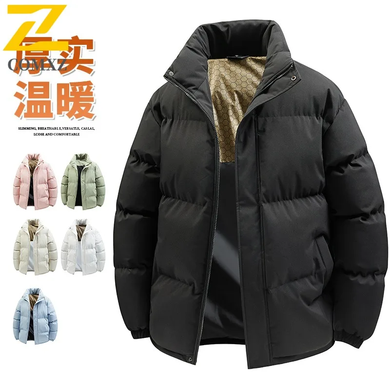 

Winter Mens Hooded Windbreaker Windproof Thermal Coat Thickened Cotton Jacket Waterproof for suitable Hiking Camping Fishing