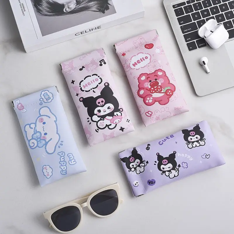 

【Waterproof and Wear-Resistant】New Cute Portable Glasses Bag Cartoon Sunglasses Sunglasses Myopia Glasses Auto Close