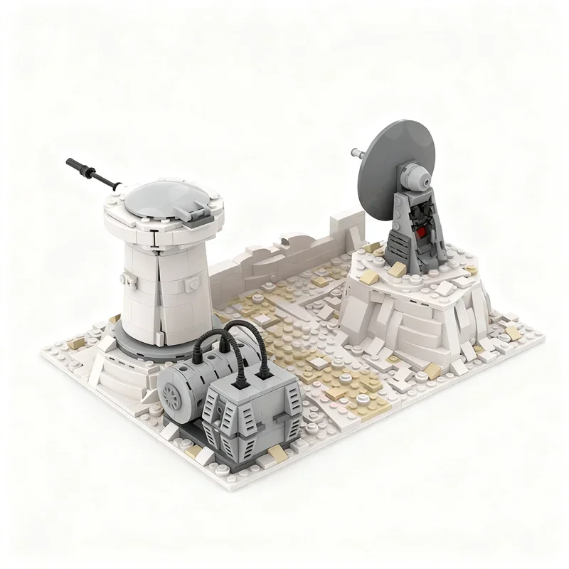 NEW 960PCS Star Battle Movie MOC On Hoth Rebel Cannons Model DIY Creative Ideas Display Assembly Building Blocks Birthday Gift view 2