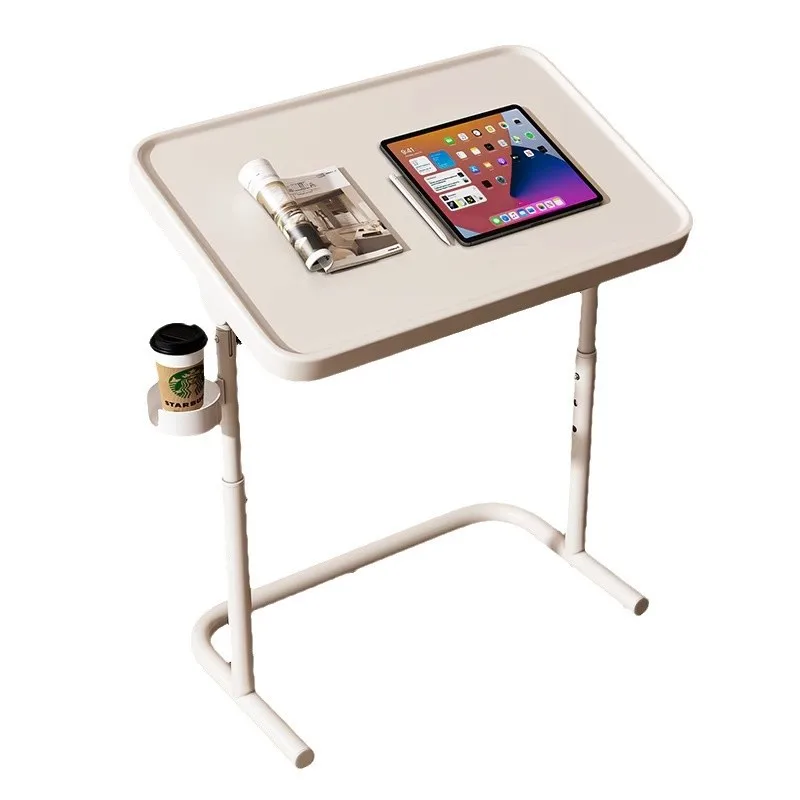 Mesa de cabeceira com elevação móvel, sofá lateral para casa, mesa para notebook, mesa pequena dobrável, mesa