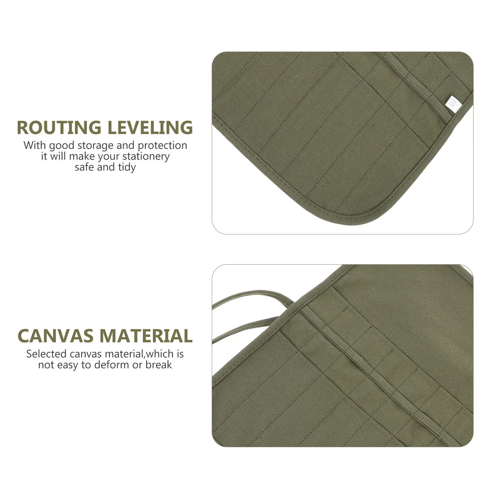 

Long Term Use Canvas Pencil Roll Up Case Good Storage Protection Portable Pencil Case Multi-Function Pen Roll Pen Supply