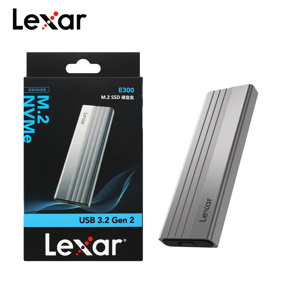 Lexar E300 M2 SSD Enclosure Case USB 3.2 Gen2 Type-C E350 E10 E6