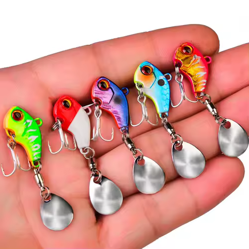 Fishing Lures Wobble Rotating Metal Vib Vibration Bait Winter Fishing 6g 15g 28g Artificial Hard Baits Spinner Spoon Lure Pesca - Image 5