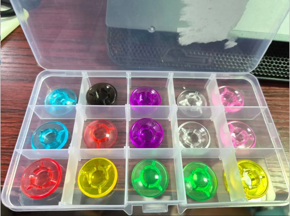15PCS Mixed-Color with Box Effect Pedal Footswitch Topper ABS Guitar Effect Pedal Foot Switch Guitar Effect Pedal Protection Cap