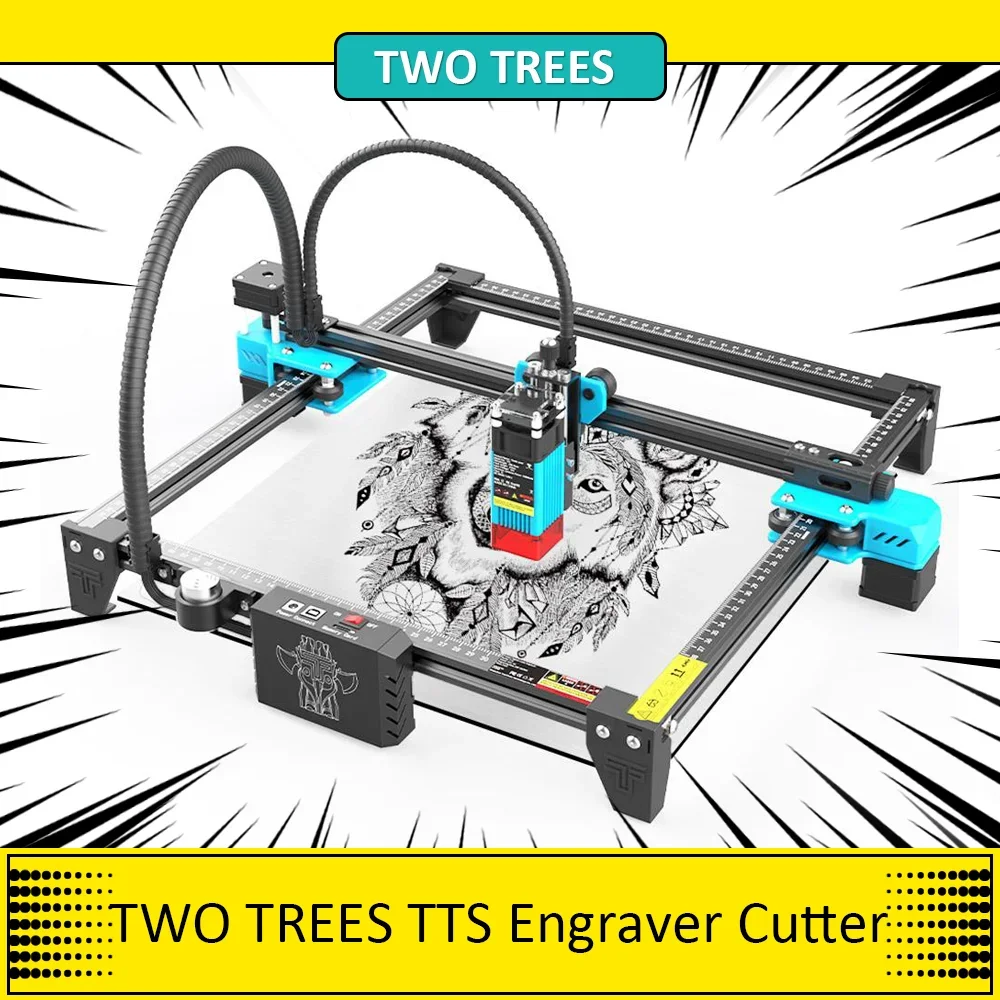 TWO TREES TTS 5.5W Laser Engraver Cutter Metall CNC Laser Stecher Machine Engraving Area 300x300mm High-Precision Engraving