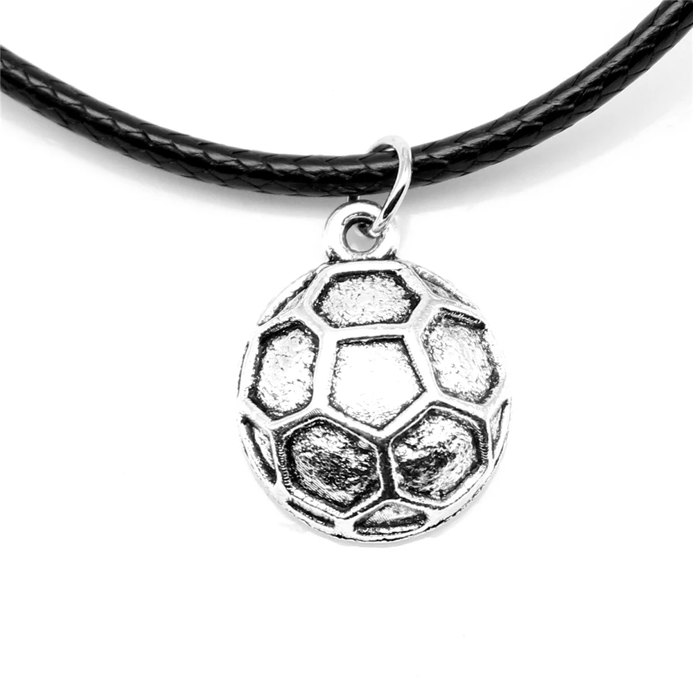 1 Piece Soccer Necklac For Woman Best Friends Jewelry 9x17mm