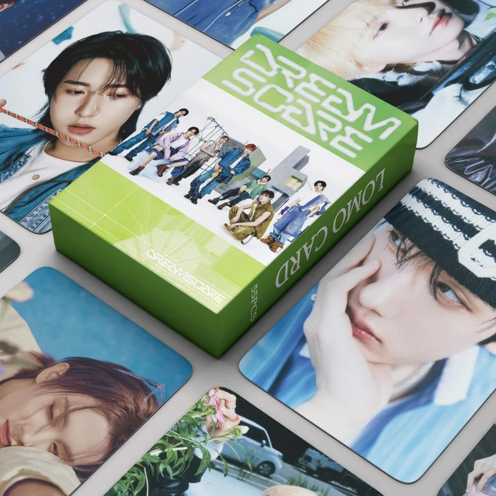 55pcs MARK RENJUN Jeno HAECHAN JAEMIN Chenle Jisung DREAMSCAPE Photocard When I’m With You LOMO Card Box Card Gift