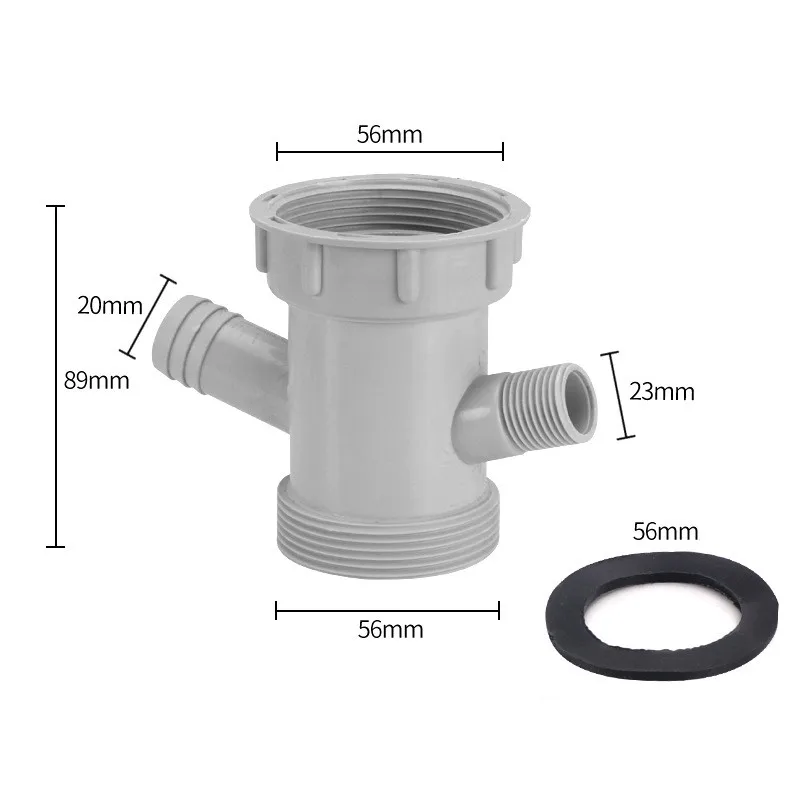Waschbecken Abflussrohr Adapter Y-förmige Becken Kanalisation Zweig Stecker Überlauf Rohr Gewinde Schlauch Joint für Küche Bad Zubehör