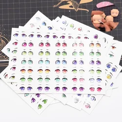 Doll Eye Water Sticker DIY Pottery Handwork Made Ultra Light Clay Polymer Clay Cartoon Character Eyes and Mouth Water Sticker