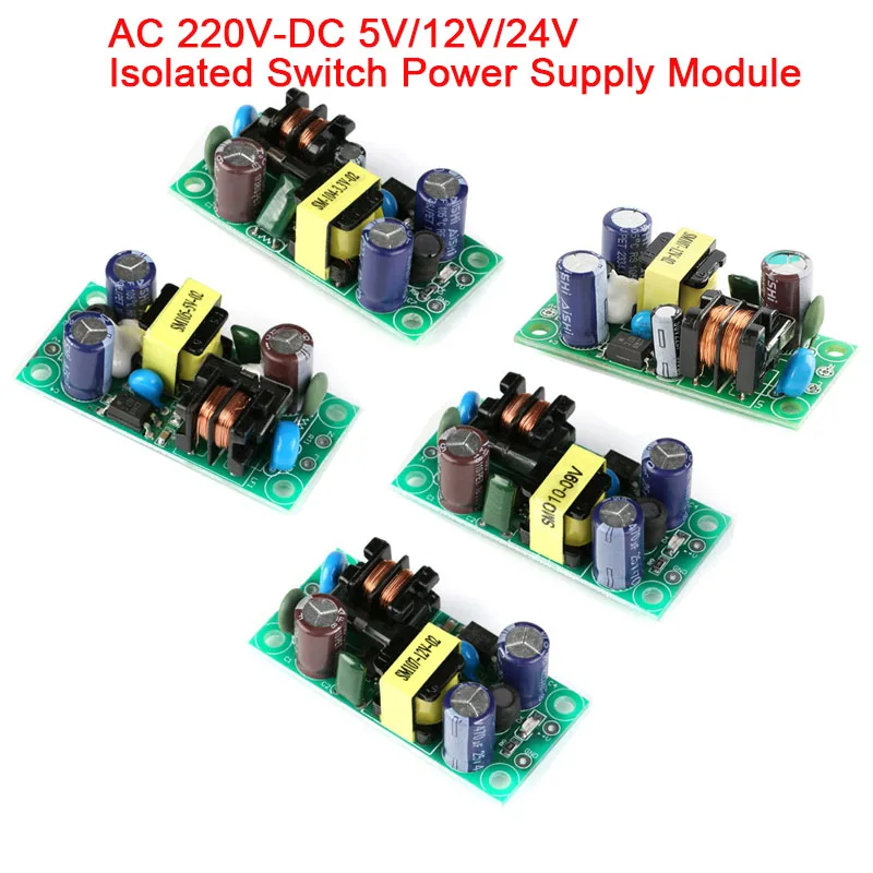 AC-DC anahtarlama güç kaynağı kurulu izole anahtarı adım aşağı modülü AC 110V 220v DC 3.3V 5V 9V 12V 15V 24V SM-PLG06A-05