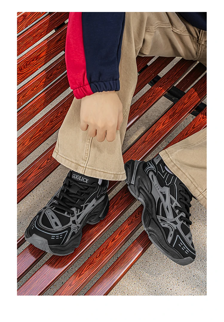 Herbst Neue Herren Freizeitschuhe Atmungsaktiv Komfortabel Erhöht Langlebig für den täglichen Arbeitsweg Streetstyle – Detail 22