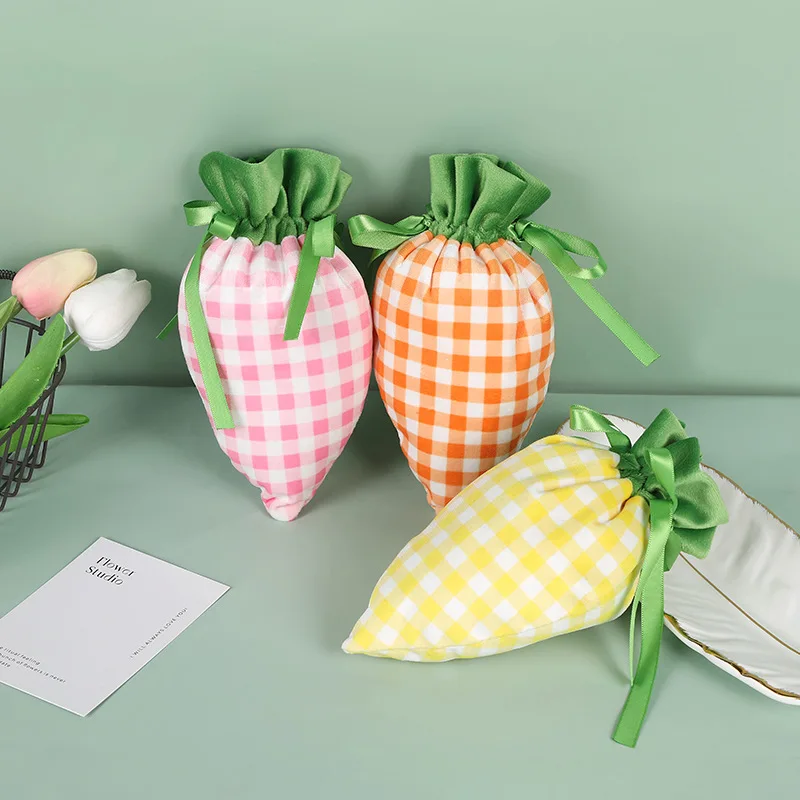 Velvet Easter Bags Cute Carrot Gift Packing Bags Dropshipping Radish Chocolate Candy Bags Wedding Birthday Party Decoration 2026