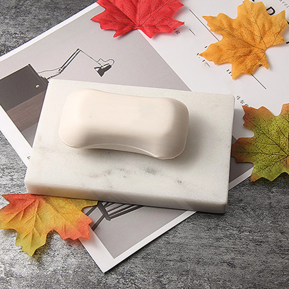 

Marble Soap Holder Minimalist Design Drainage Tray For Bathroom Kitchen Shower Soap Dish Storage Box Accessories