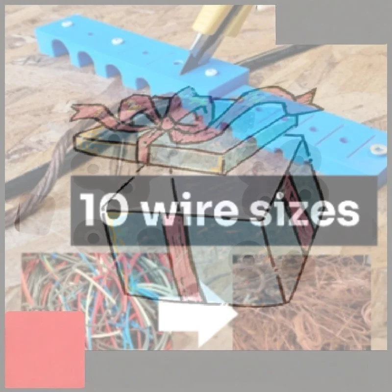 Wire Stripping Jig 10 Sizes Cable Stripper Tool 3D Printed Plastic Wire Peeling Holder For Scrap Copper Wire Recycling Electric