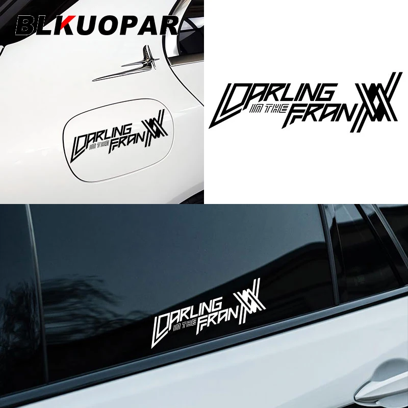 BLKUOPAR Anime Genre TV Program Darling In The Franxx Logo Zero Two 02 Decal Graphics Personality Car Sticker Trunk Helmet Lable