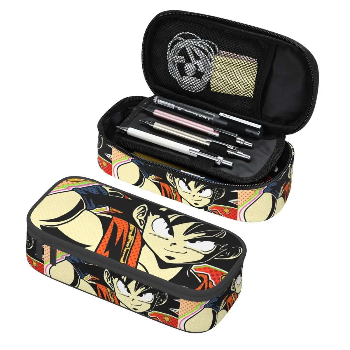 

Пенал-косметичка Dragon Ball с Гоку, забавный пенал-бокс для ручек, большая сумка для хранения, школьный подарок для учеников, пенал-косметичка для школы