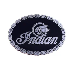 Chain side Indian belt buckle Western style