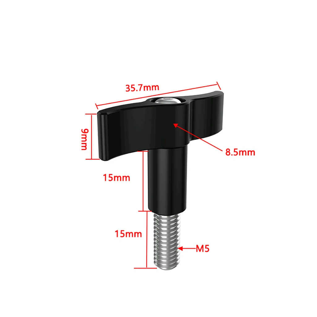 M5 الإبهام المسمار سبائك الألومنيوم T رئيس اليد تشديد لقط مقبض يدوي مقبض المسمار ل Gopro 11 Insta360 ل DJI عمل كاميرا