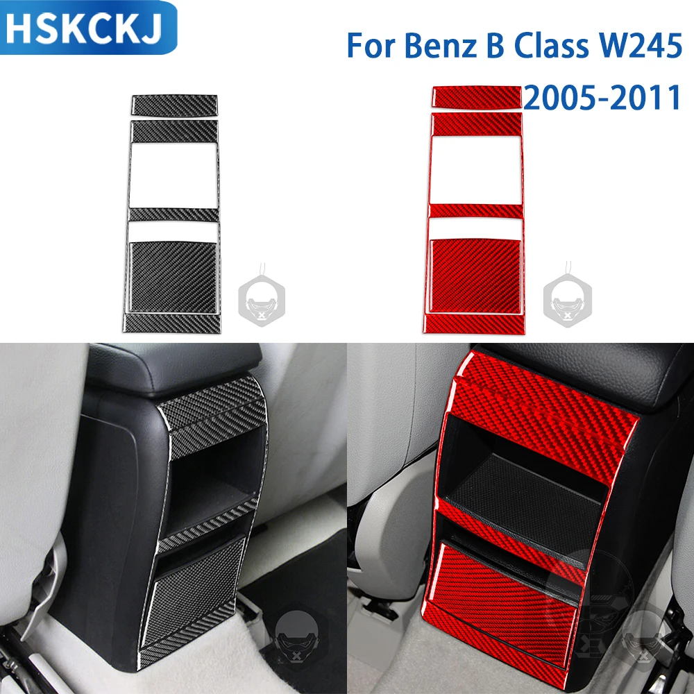 

CarbonFor Benz B Class W245 2005-2011 Accessories Carbon Fiber Car Interior Rear Control Panel Trim Sticker Decoration