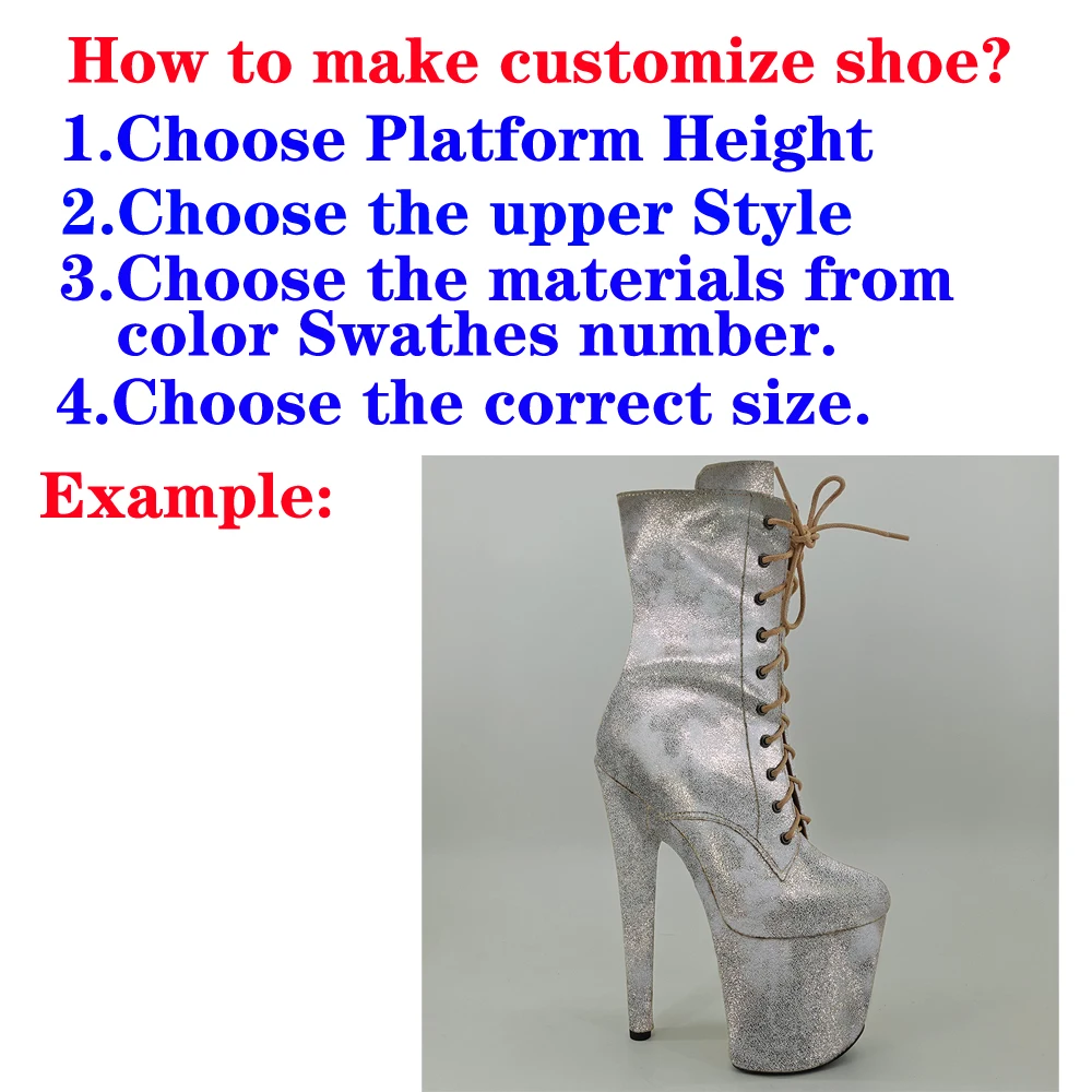 

Shinny PU--Customize Style Pole dance shoes