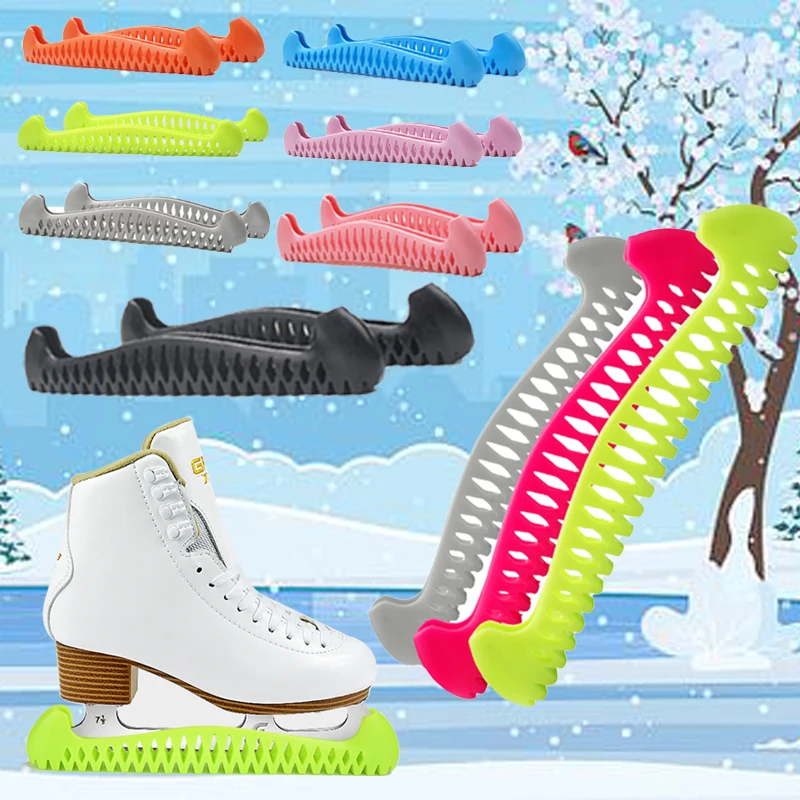 Soft Walkable Adjustable Figure Skate Blade Cover High Elasticity Scalable Protective Prevent Puncture Ice Skating Blade Cover