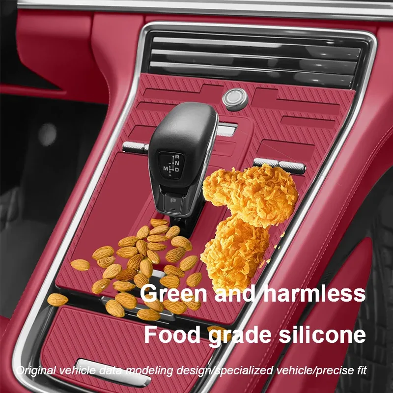 For Porsche Panamera 2017-2025 Car Silicone Center Console Pad Central Protector Anti Scratch Mat Auto Interior Accessories