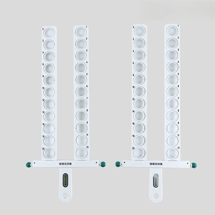Adjustable pupil distance double-row prism, eye position far and near cohesion test tool, multi-function