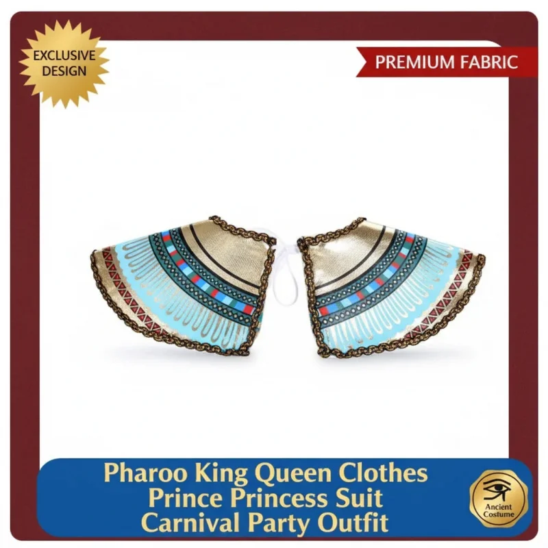

✿JIDUA Pharaoh King Queen Costume Medieval Prince Princess Suit Ancient Egypt Carnival Party Outfit❥★