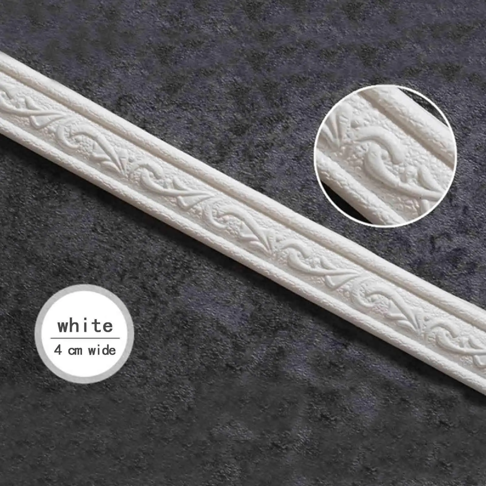Self Adhesive Flexible Molding Trim Waterproof Wall Edging Strip  Wall Edging Strip for Mirror Frame Chair Rail