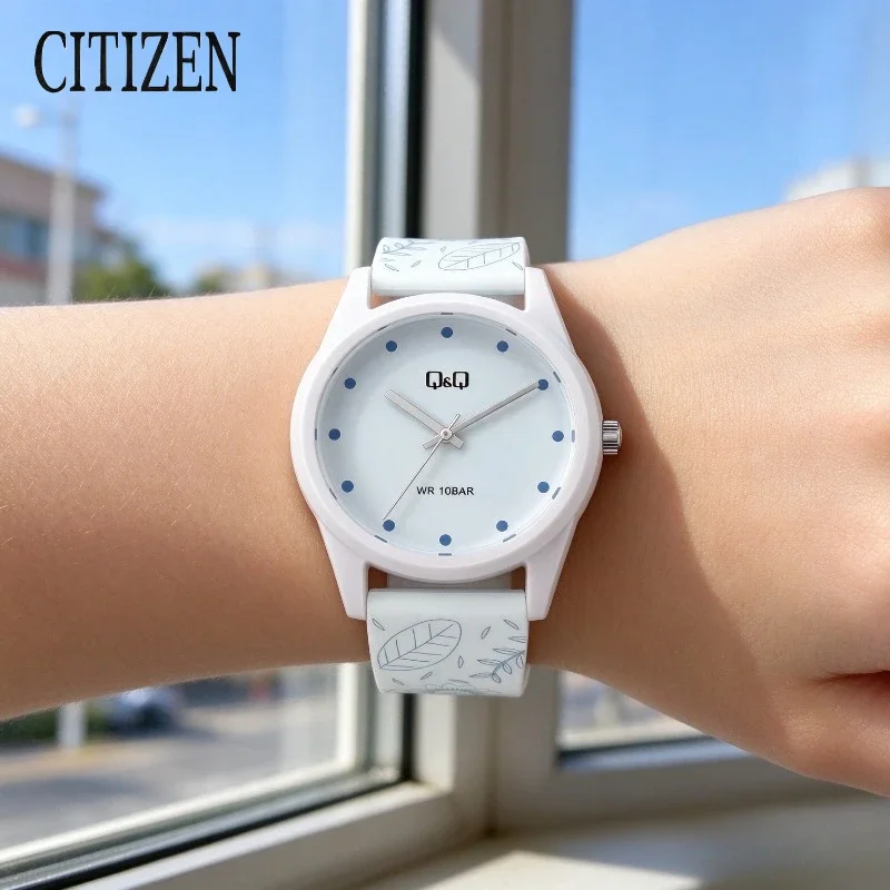 CITIZEN V08A Series Eco-Drive Solar Watch Analog Timepiece Stainless Steel Band Date Display Waterproof Daily Wear Watch