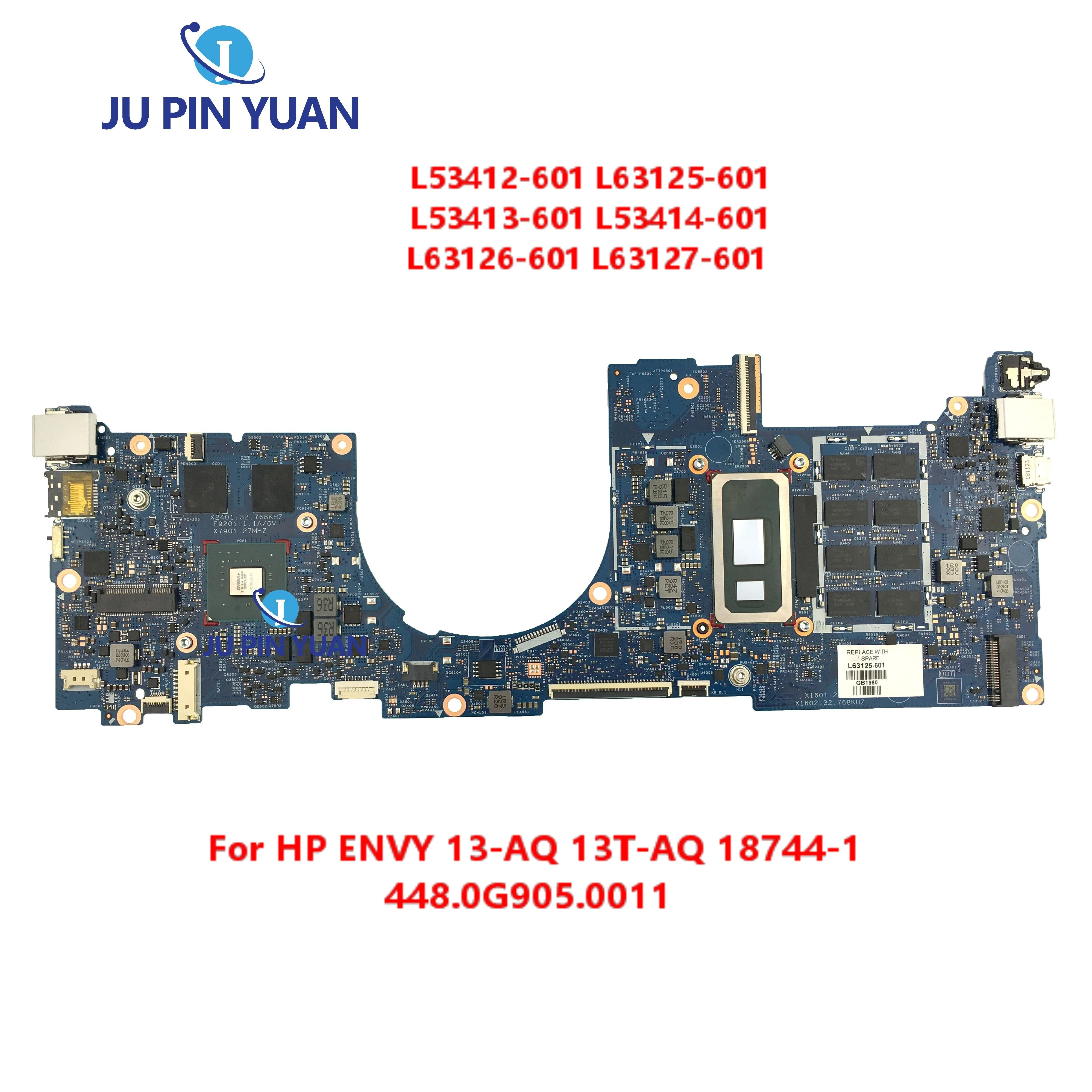 L63125-601 L53413-601 L53414-601 L63126-601 For HP ENVY 13-AQ 13T-AQ Laptop Motherboard L53412-601 18744-1 L63127-601 Tested