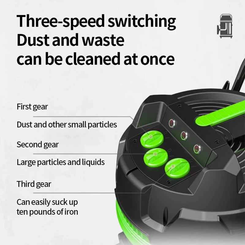 Professional Vacuum Cleaner, High-power 5400W 80L/100L Dry Wet Blow Three Purpose Industrial Intelligent Vacuum Cleaner