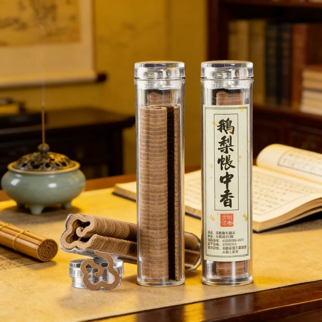 Special Shape 210pcs 5tube Incense, Natural Hainan Agarwood Sandalwood Mini Incense for Yoga Meditation, Reed Diffuser Fragrance