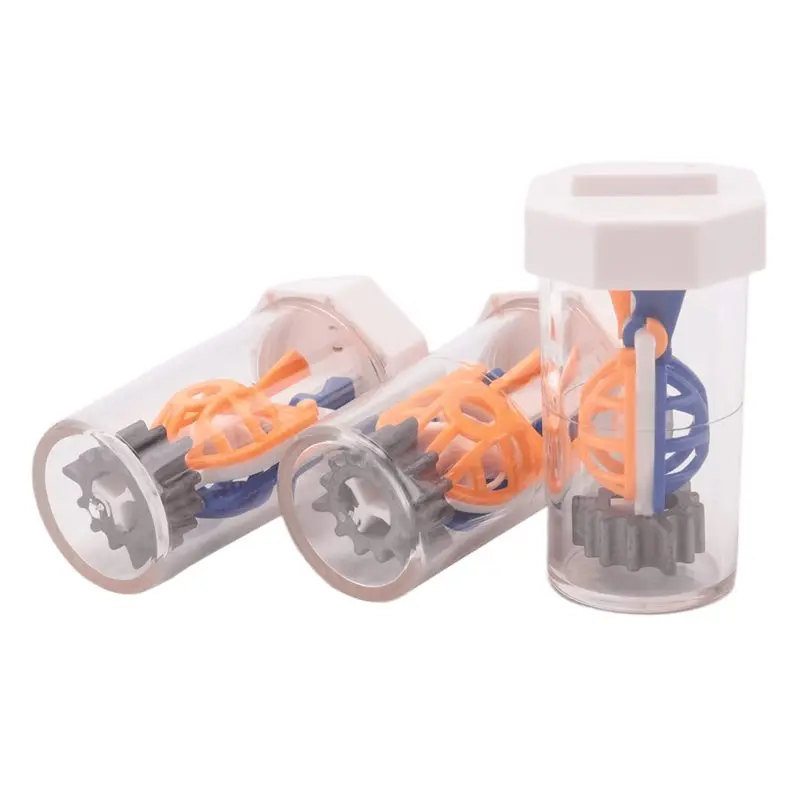 NEW HOT In Stock-3Pcs Travel Size Hydrogen Peroxide Contact Lens Case, Portable Vented Barrel-Shaped Eye Contact Holder
