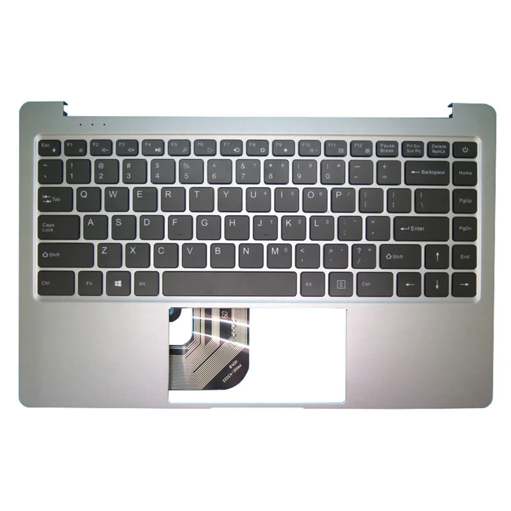 Backlit Tiếng Anh Mỹ Laptop Palmrest Cho Chuwi Cho LapBook Pro 14.1 CWI530 MB3006021 PRIDE-K3222 Với Bàn Phím Xám Trên Ốp Lưng Mới