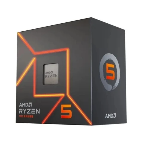 New AMD Ryzen R5 7500F 6-core 12 Thread CPU Processor AM5 Motherboard Supports A620 \ B650