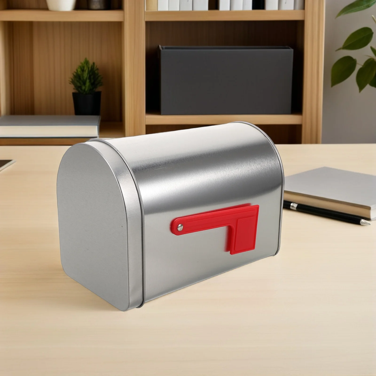 

3Pcs Christmas Mailbox Shaped Tin Containers Festive Vintage Storage Tins for Small Treats Candies Chocolates Stocking Stuffer