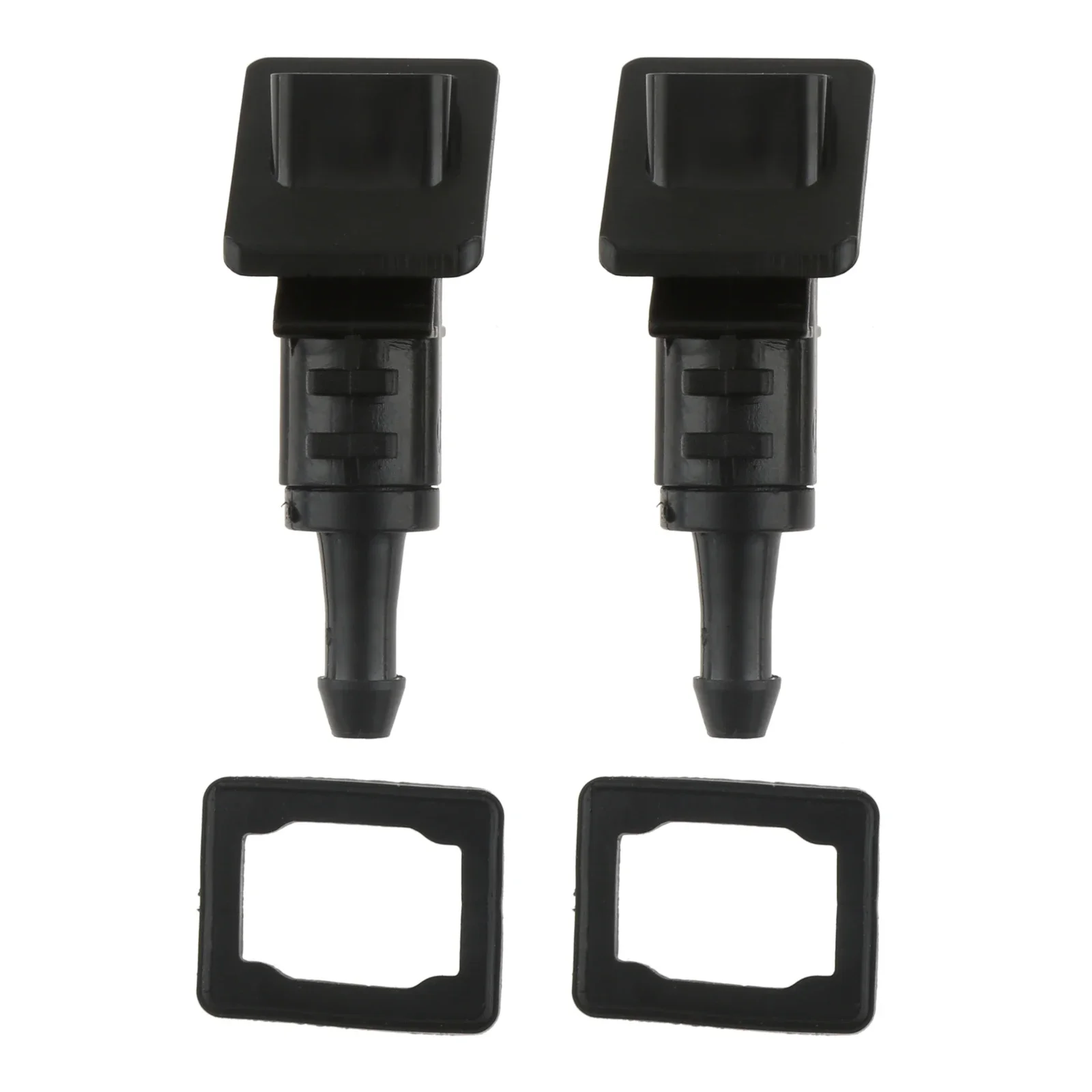 2Pcs Auto Plastic Windscreen Washer Jets Windshield Washer Wiper Water Spray Nozzle 986301H510 Fit for Kia Ceed 2006-2012 Black