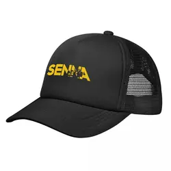 Ayrton Senna Mesh Caps for Women Men Adjustable Baseball Cap Mesh-Back Cooling Breathable Hats