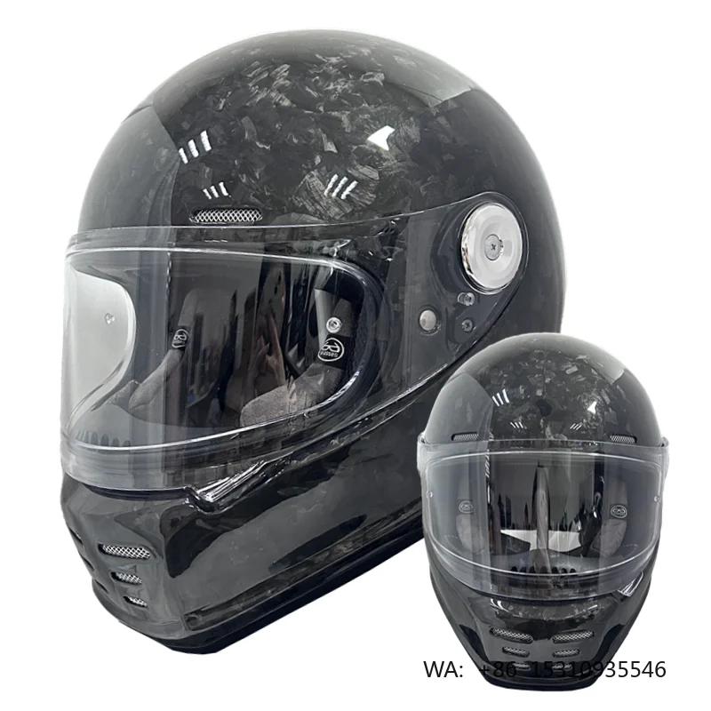 Carbon Fiber Lightweight Motorcycle Helmet - Casco da Moto in Fibra di