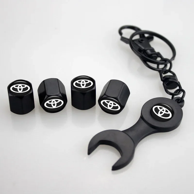 Car Tire Valve Cap For Toyota Corolla Camry RAV4 CHR Yaris Prius Prado Auris Avensis Hilux Air Stems Caps Auto Dustproof Cover
