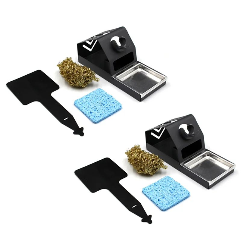 فلاش الاتجاه 2X T12 سبيكة لحام محطة حامل لحام مستقر لحام الحديد نصائح حامل مع وسادة العزل سلك نحاسي الكرة تلميح