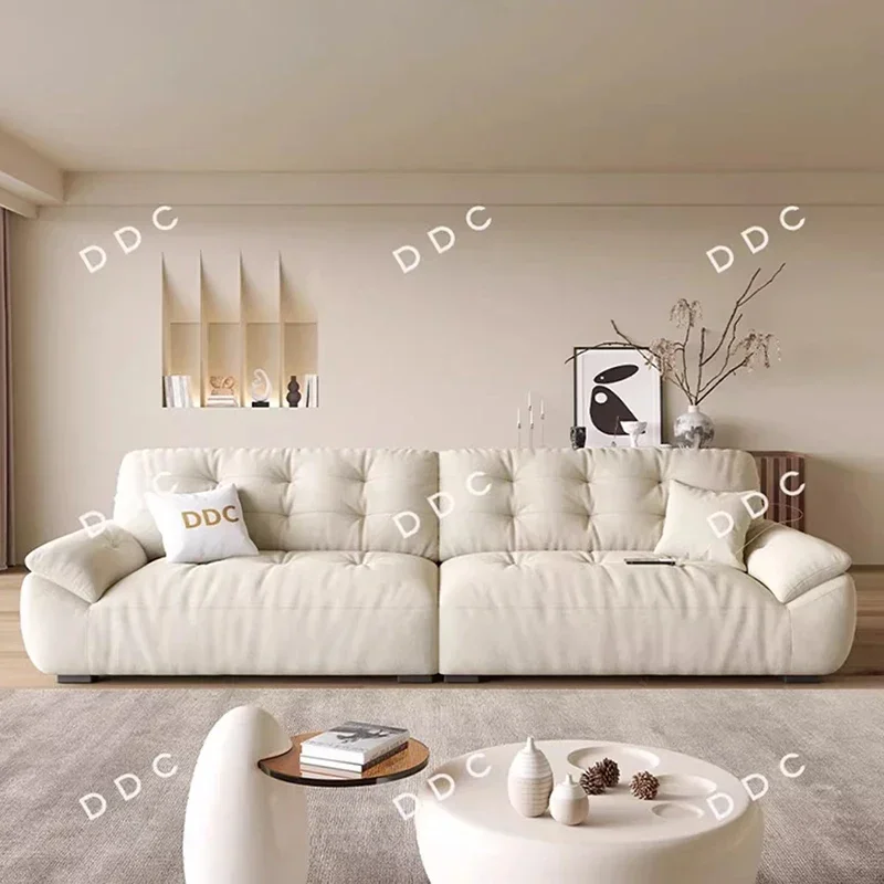 Italian Style Unique Design Cloud Living Room Sofa  Nordic Luxury Smart Electric Recliner Sofa Bed Lazy Furniture