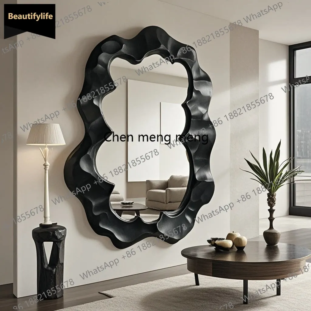 B456 Special-shaped wall-mounted full-body mirror American irregular dining side decorative mirror B & B