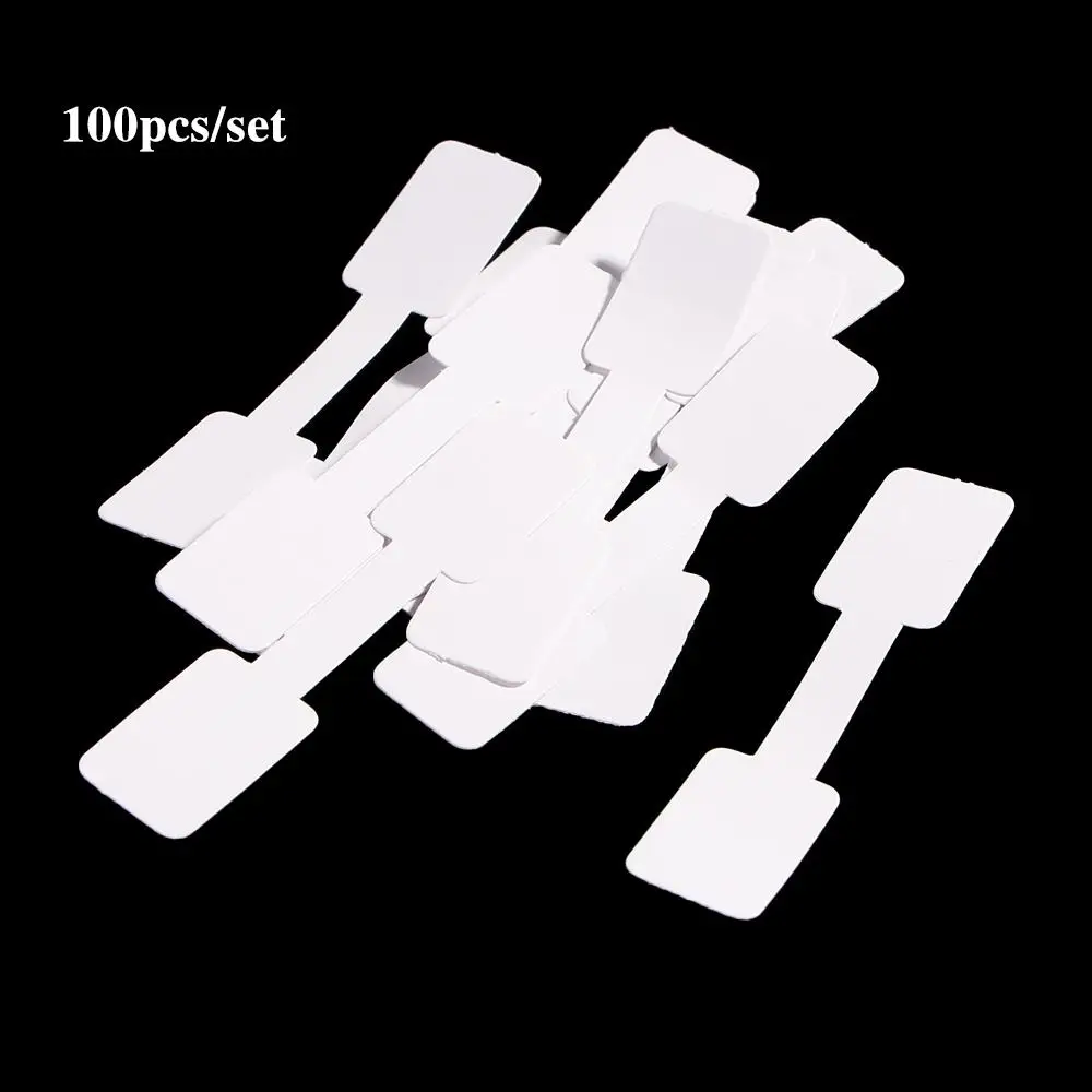 Blank Bracelet Necklace Stickers Display Tags Hang Size Paper Price Labels Ring Sticker