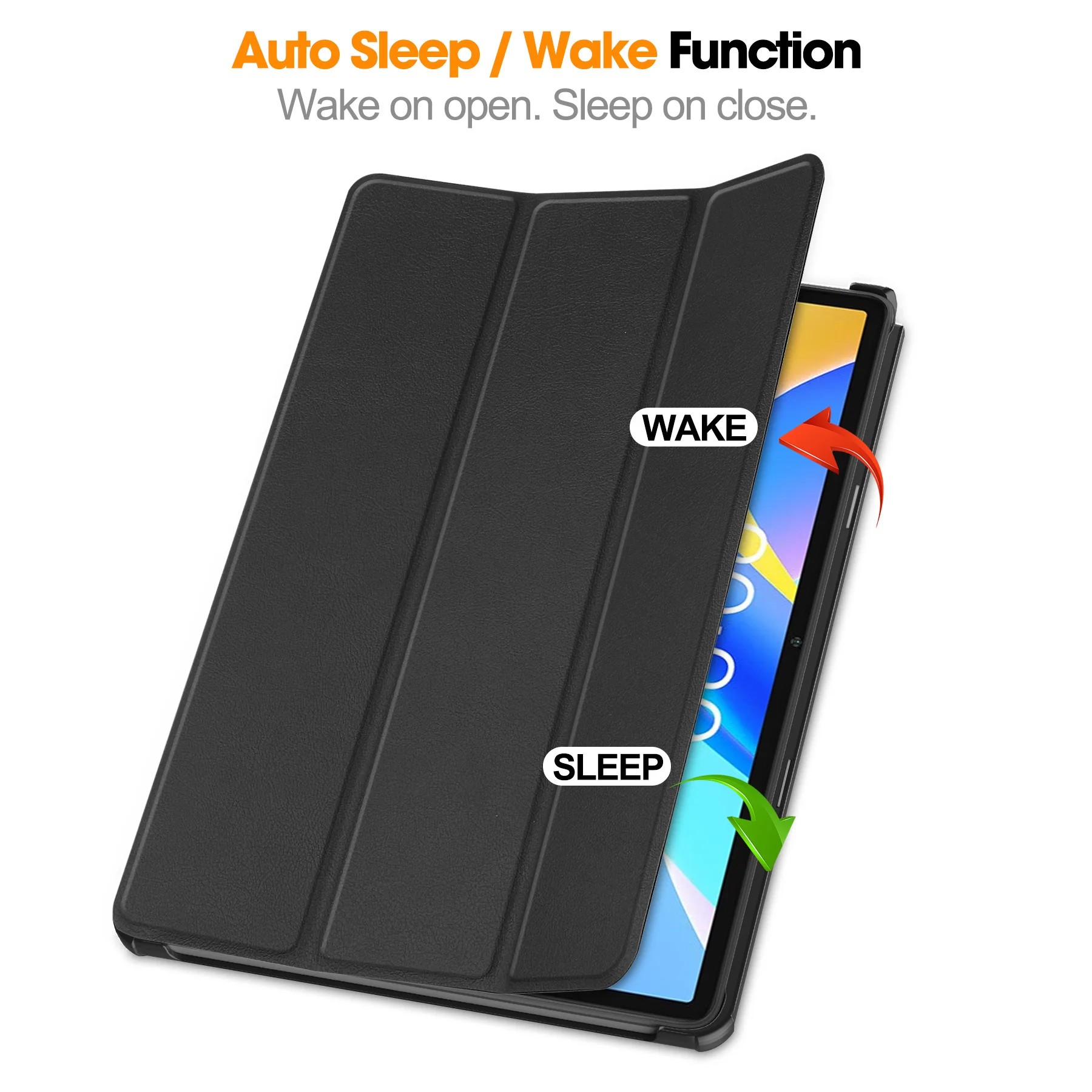 For Teclast P40HD / P30S / M40 Plus M40Plus Case Tablet Custer Fold Stand Bracket Flip Leather Cover