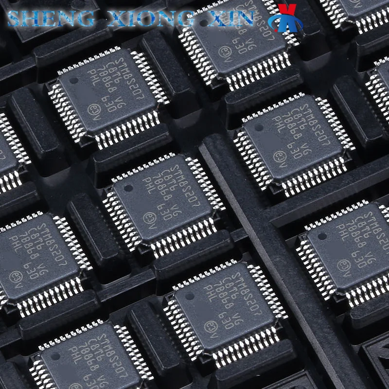 

5pcs/Lot 100% New STM8S207C8T6 LQFP-48 8-Bit Microcontroller -MCU STM8S207 Integrated Circuits