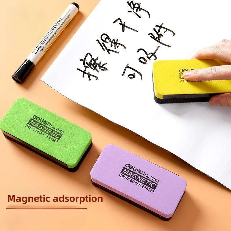 

Color Random 1PC Magnetic Blackboard Chalkboard Whiteboard Eraser Cleaner Dry Wipe Marker Pen Duster White Black Chalk Board
