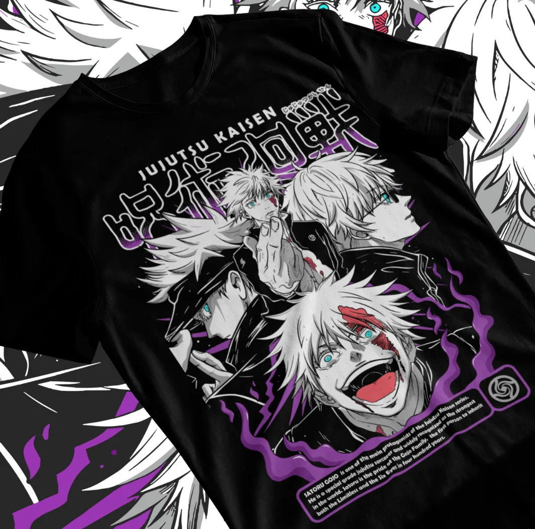 

Gojo Satoru T-Shirt Megumi Itadori Yuji Jujutsu Kaisen Sukuna Anime Soft Tee